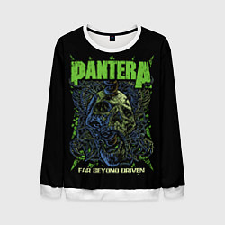 Мужской свитшот Pantera green череп