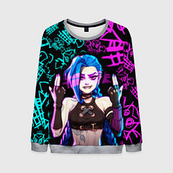 Мужской свитшот JINX ДЖИНКС NEON PATTERN