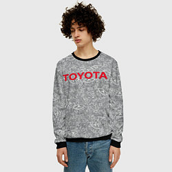 Свитшот мужской TOYOTA PATTERN LOGO Z, цвет: 3D-черный — фото 2