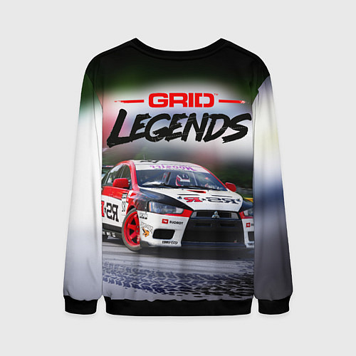 Мужской свитшот Grid-Legends car / 3D-Черный – фото 2