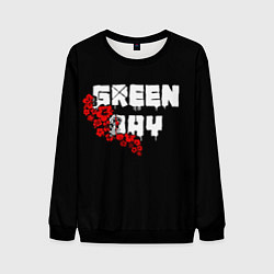 Мужской свитшот Green day Цветы