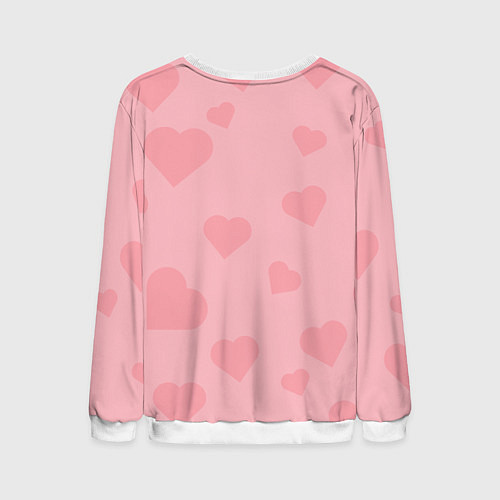 Мужской свитшот Lama I Love You / 3D-Белый – фото 2