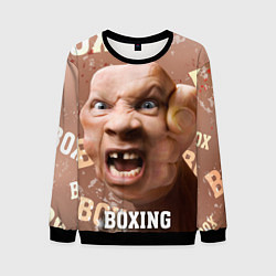 Свитшот мужской Boxing - телесный, цвет: 3D-черный