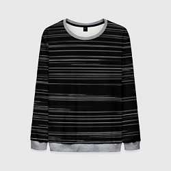 Свитшот мужской Узор H&S Полосы Черно-белый 119-9-35-5-f-2, цвет: 3D-меланж