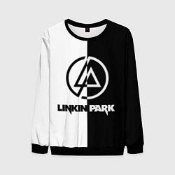 Свитшот мужской Linkin Park ЧБ, цвет: 3D-черный