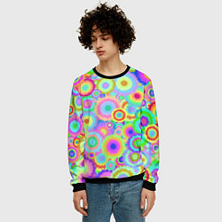 Свитшот мужской Disco-Tie-Dye, цвет: 3D-черный — фото 2