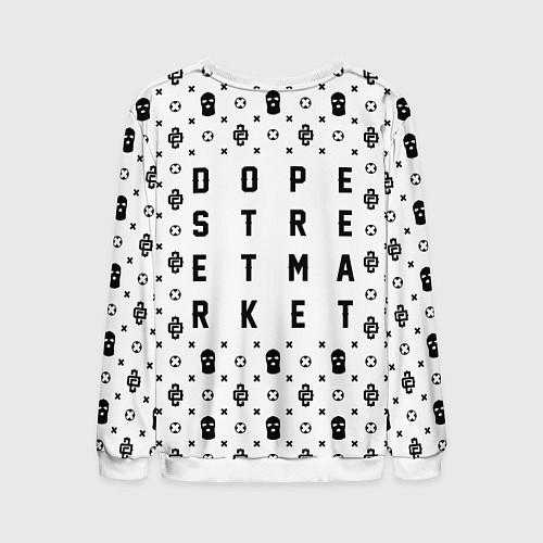 Мужской свитшот Узор White Dope Ski Mask Dope Street Market / 3D-Белый – фото 2