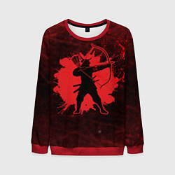 Свитшот мужской Лучник Самурай Кровавый Bloody Samurai, цвет: 3D-красный