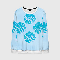 Свитшот мужской Клан Лань, цвет: 3D-белый