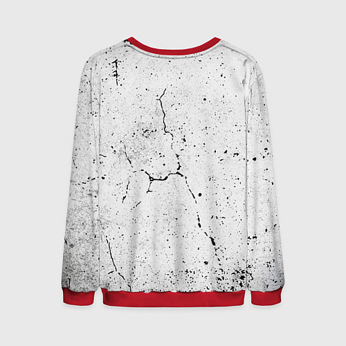 Мужской свитшот BANKSY БЭНКСИ автограф девочка с шариком / 3D-Красный – фото 2