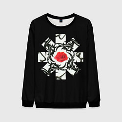 Мужской свитшот RHCP Logo Red Rose