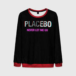 Свитшот мужской Placebo Never Let Me Go, цвет: 3D-красный