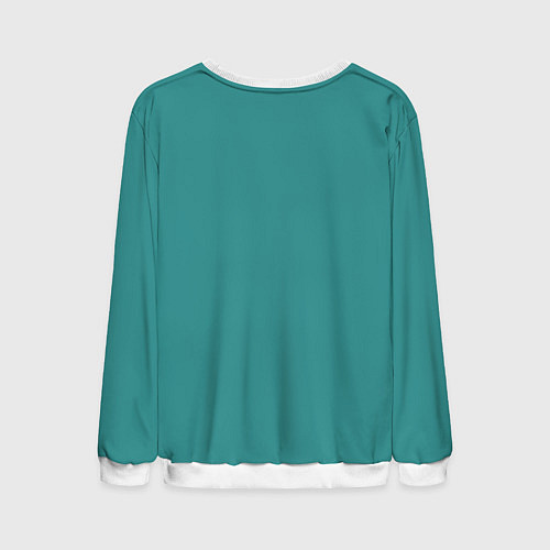 Мужской свитшот Крейзи лягуха в шапке / 3D-Белый – фото 2