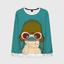 Мужской свитшот Крейзи лягуха в шапке