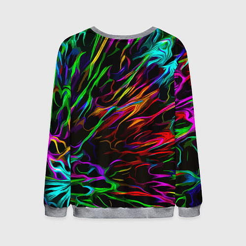 Мужской свитшот Neon pattern Vanguard / 3D-Меланж – фото 2