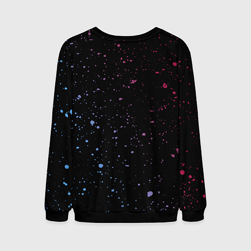 Мужской свитшот FNF - ПАРЕНЬ Брызги / 3D-Черный – фото 2