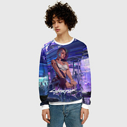 Свитшот мужской Jydy Джуди Cyberpunk2077, цвет: 3D-белый — фото 2