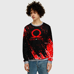 Свитшот мужской God of war брызги, цвет: 3D-меланж — фото 2