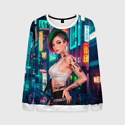 Мужской свитшот Judy Cyberpunk2077 Киберпанк