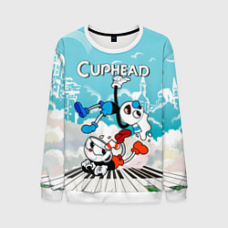 Мужской свитшот Cuphead 2 чашечки