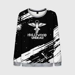 Свитшот мужской Hollywood undead logo, цвет: 3D-меланж