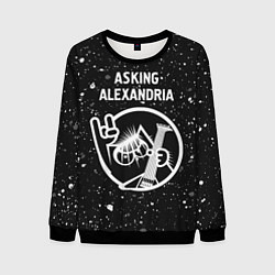 Свитшот мужской Asking Alexandria - КОТ - Краска, цвет: 3D-черный