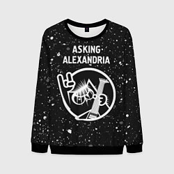 Свитшот мужской Asking Alexandria - КОТ - Краска, цвет: 3D-черный