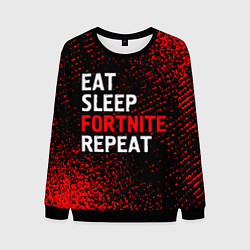 Мужской свитшот Eat Sleep Fortnite Repeat Арт