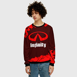 Свитшот мужской INFINITI Infinity Краска, цвет: 3D-черный — фото 2