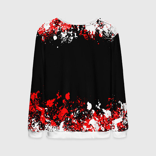 Мужской свитшот Powerwolf брызги красок / 3D-Белый – фото 2