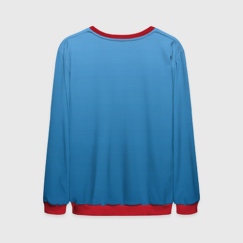 Мужской свитшот Blue retro car / 3D-Красный – фото 2