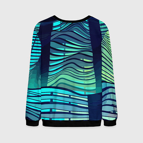 Мужской свитшот Abstraction Архитектура / 3D-Черный – фото 2