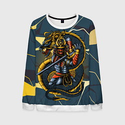 Мужской свитшот Самурай с драконом