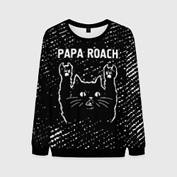 Свитшот мужской Papa Roach Rock Cat, цвет: 3D-черный