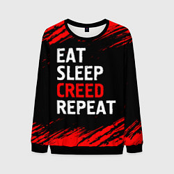 Мужской свитшот Eat Sleep Creed Repeat - Краски