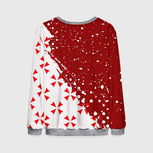 Мужской свитшот Resident Evil Umbrella Corporation паттерн / 3D-Меланж – фото 2