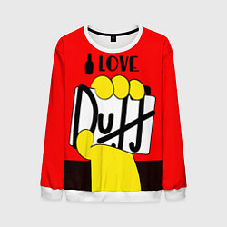 Свитшот мужской Love Duff, цвет: 3D-белый