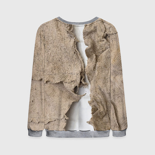 Мужской свитшот Только для Италии Мешковина Рваньё Only for Italy / 3D-Меланж – фото 2