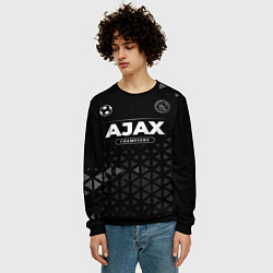 Свитшот мужской Ajax Champions Uniform, цвет: 3D-черный — фото 2