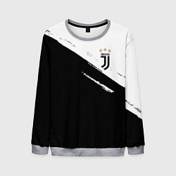 Свитшот мужской Juventus маленькое лого, цвет: 3D-меланж