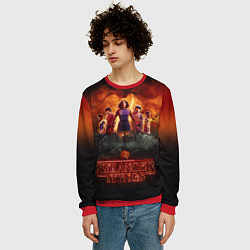 Свитшот мужской ОЧЕНЬ СТРАННЫЕ ДЕЛА STRANGER THINGS, цвет: 3D-красный — фото 2