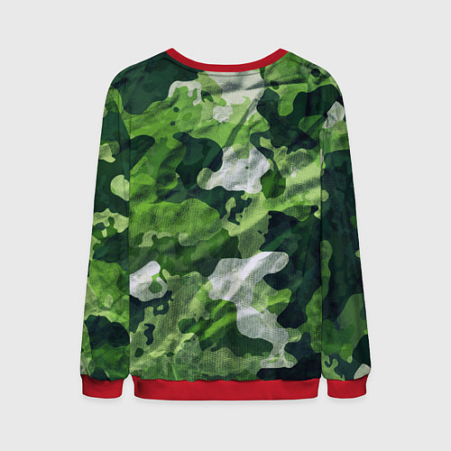 Мужской свитшот Camouflage Pattern Камуфляж Паттерн / 3D-Красный – фото 2