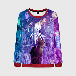 Свитшот мужской Stray: Viloet Logo, цвет: 3D-красный