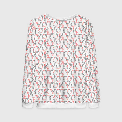 Мужской свитшот Tokyo revengers valhalla glitch паттерн / 3D-Белый – фото 2