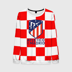 Свитшот мужской Atletico madrid кубики, цвет: 3D-белый