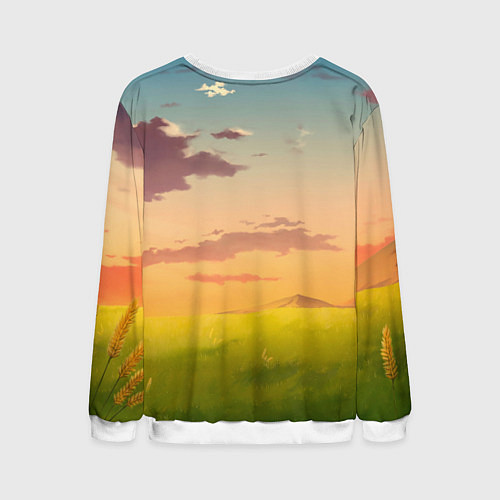 Мужской свитшот Госпожа Кагуя Love is war Милая Синомия / 3D-Белый – фото 2