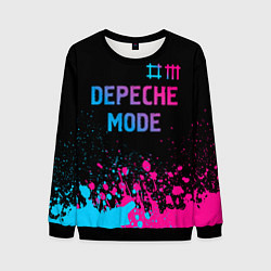 Свитшот мужской Depeche Mode Neon Gradient, цвет: 3D-черный