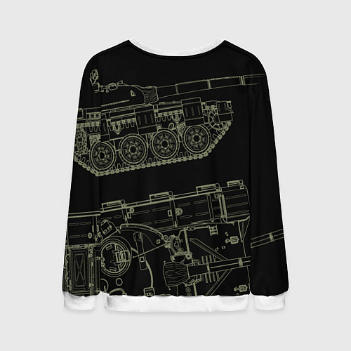 Мужской свитшот Танк Т-72МС Белый орел / 3D-Белый – фото 2
