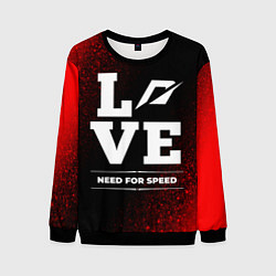 Свитшот мужской Need for Speed Love Классика, цвет: 3D-черный