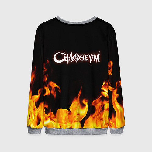 Мужской свитшот Chaoseum Чаосеум Fire / 3D-Меланж – фото 2